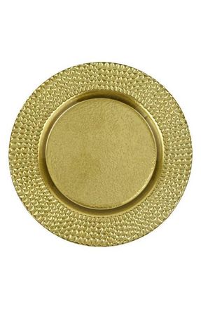 Vietri Pelli Glass Gold Charger at Nordstrom