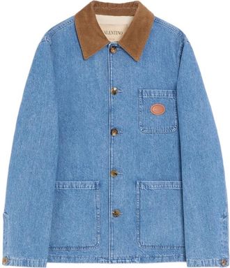 Valentino Logo-patch Denim Jacket