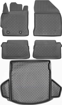 OEM Juego De Alfombrillas Para Coche Y Maletero Para Toyota Auris Ii Kombi (2013-2018)