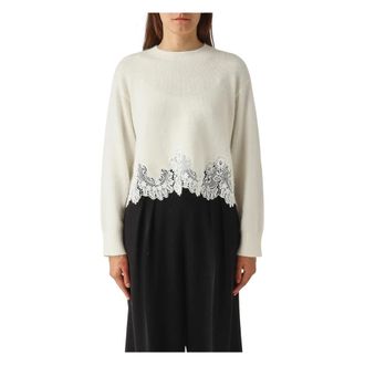 Twinset Dames, Truien, Beige, Maat: S Polyamide