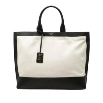Saint Laurent Pre-owned Tote Bags, female, Beige, Size: ONE SIZE Pre-owned Tote Bag