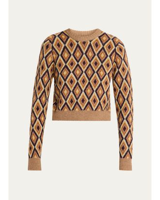 Mother The Diamond Wool Crop Sweater