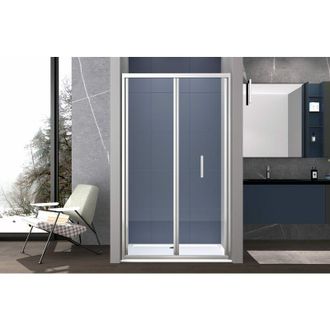 Nova Box doccia 70 cm a SOFFIETTO apertura laterale a libro H195 cm CHIARA Cromato