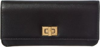Fendi Fendi Way Leather Continental Wallet