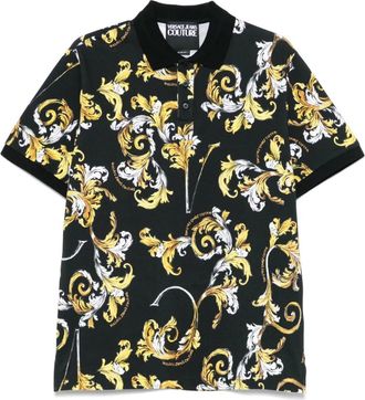 Versace Jeans Couture Polo con stampa Baroccoflage - Nero