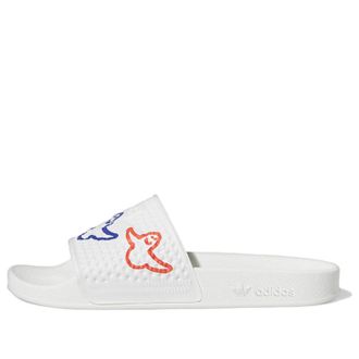 adidas Shmoofoil Slides Cloud White Red Pulse Mint HQ2034