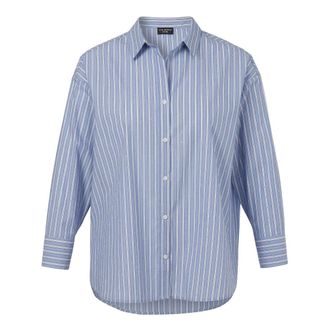 Via Appia Due Camicia a Righe - - Blouses & Shirts - Donna - Blu - 5XL