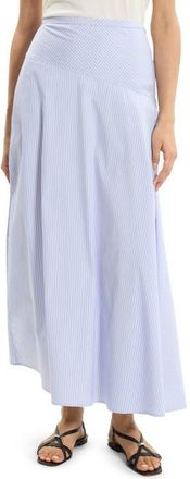 Theory Angled Yoke Stripe Skirt in Blue Multi at Nordstrom, Size 16