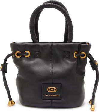 La Carrie Petra Small Bucket - Dames - Handtassen - Zwart - ONE Size - Leer - Tassen