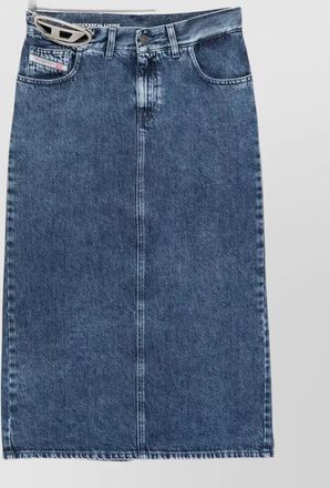 Diesel midi denim skirt five pocket design