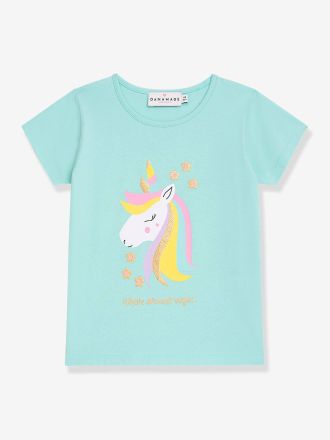 Danamade Shirt mit Pailletten-Regenbogen M&auml;dchen DANAMADE eisblau