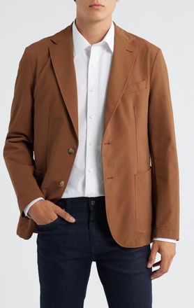 BOSS Hanry Slim Fit Stretch Twill Sport Coat in Medium Brown at Nordstrom, Size 42R