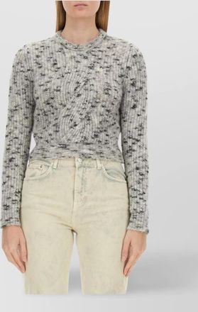 Moschino cropped cable knit top