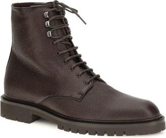 Brunello Cucinelli Calf Leather Lace-Up Boot - Brown