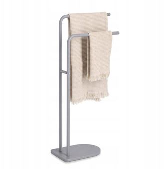 ZELLER Vetro Soporte Toallas Metal Gris 41x20,5x86 Cm