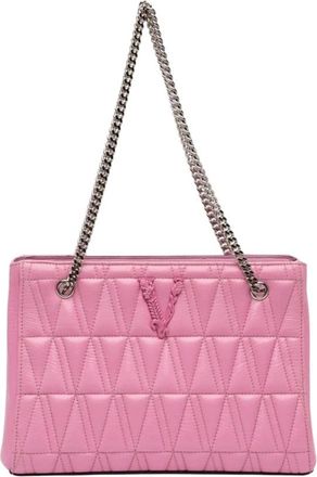 Versace Borsa Pre-owned con Manico Superiore in Pelle Trapuntata - - Pre-owned - Donna - Rosa - ONE SIZE