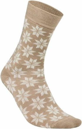 Ivanhoe of Sweden Wool Sock Snowflake Merinosocken f&uuml;r Damen | beige