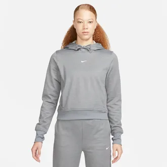 Nike Womens Therma-FIT One Pullover Hoodie in Grey | FB5210-091