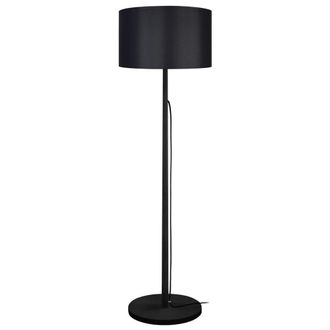 Tosel Lamp&aacute;ra de pie madera Alt.142cm negro ;Pantalla: negro