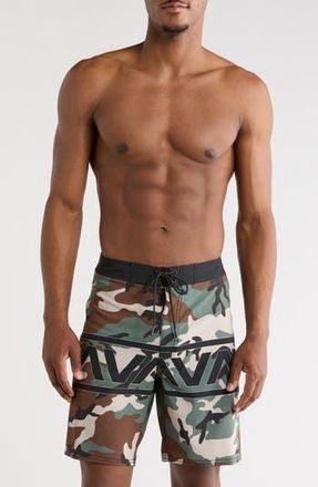 Rvca VA Camo Swim Trunks in Camo Band at Nordstrom Rack, Size 28