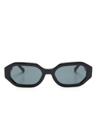 The Attico Irene hexagonal-frame sunglasses - Black