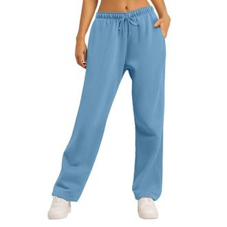 Generic Womens Sweatpants Straight Leg Jogging Bottoms Elastic Waist Casual Loose Jogging Pants Sports Running Joggers Athletic Pants Baggy Trousers Lightweig