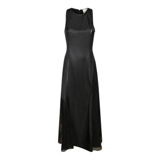 Loulou Studio Midi Dresses, female, Black, Size: M Iraka Midi Dress
