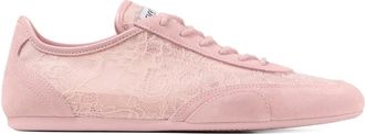 Jimmy Choo London Sunny sneakers met kant - Roze
