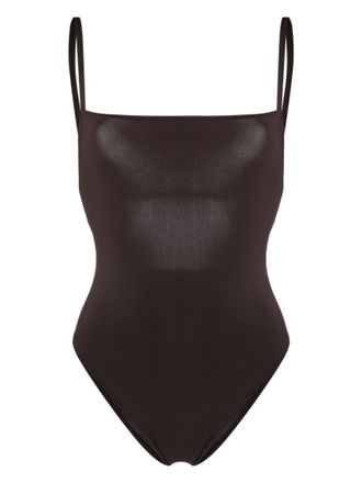 Lido Brown Tre one-piece swimsuit