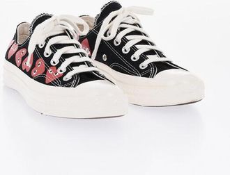 Converse COMME DES GARCONS Low-Top Cotton Sneakers With Prints size 37,5