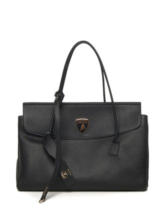 Balenciaga Automobili Lamborghini Carrie Carry bag - women - Lamb Skin/CALFSKIN - OS - Black