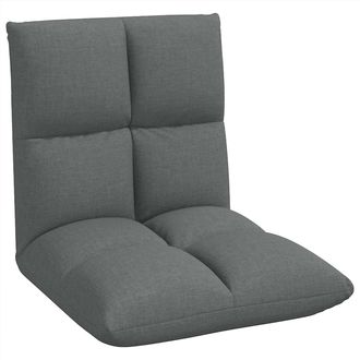 vidaXL Sill&oacute;n Ajustable Gris Oscuro Tela Vidaxl