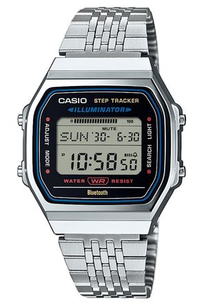 Casio Collection Vintage Unisexs Silver Watch ABL-100WE-1AEF Stainless Steel - One Size