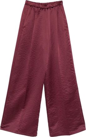 Forte_Forte elasticated-waist pants - women - Polyester - II - Red