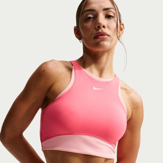 Nike Womens One -Support Padded Sports Bra in Pink | IB9932-897