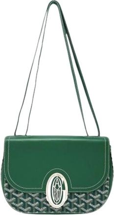 Goyard Pre-owned Vintage Schoudertas - Dames - Vintage Schoudertas - Groen - ONE Size - Leer - Vintage