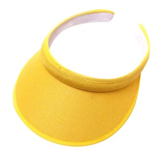 Generic Womens Breathable Mesh Visor Hat - Adjustable Fit, Ideal for Sun Protection and Outdoor Activities Yellow