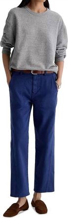 AG - Adriano Goldschmied Analeigh Mid-Rise Pant In Sulfur Blue Pacific Navy