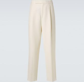 Ermenegildo Zegna Wool and linen straight pants