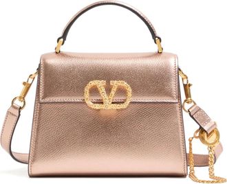 Valentino Garavani mini Vsling leather tote bag - Pink