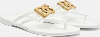 Dolce & Gabbana DG rubber thong sandals