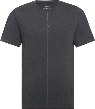 Nike Yoga Dri-FIT Quick Dry Sports Round Neck Short Sleeve Black Gray Blackgray DO0775-010