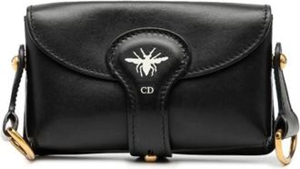 Dior Pre-owned Cross Body Bags, female, Black, Size: ONE SIZE Pre-owned Leather Crossbody Bag