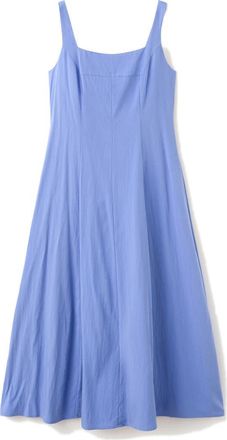 Mango Crinkled A-Line Dress in Blue at Nordstrom, Size 8