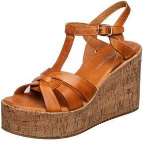 Antelope Abana T-Strap Platform Wedge Sandal in Tan at Nordstrom Rack, Size 10