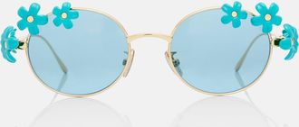 Loewe Signature Floral oval sunglasses