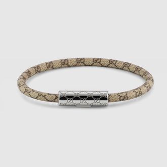 Gucci Bracelet With GG Detail Leather