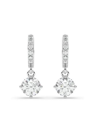 Tilla 14kt white gold dangling earrings - Silver