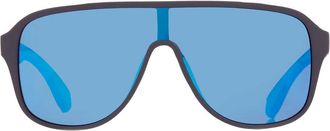 Body Glove BGM 23 343 Polarized Blue Mirror Shield Unisex Sunglasses 10266281.CGR CHRBLU