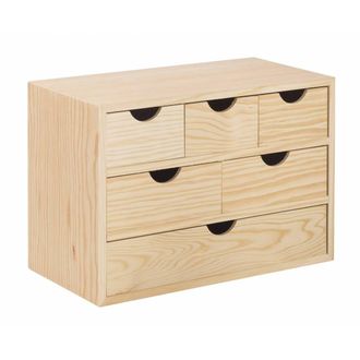 Astigarraga Mini C&oacute;moda De Madera 40 X 20 X 28 H